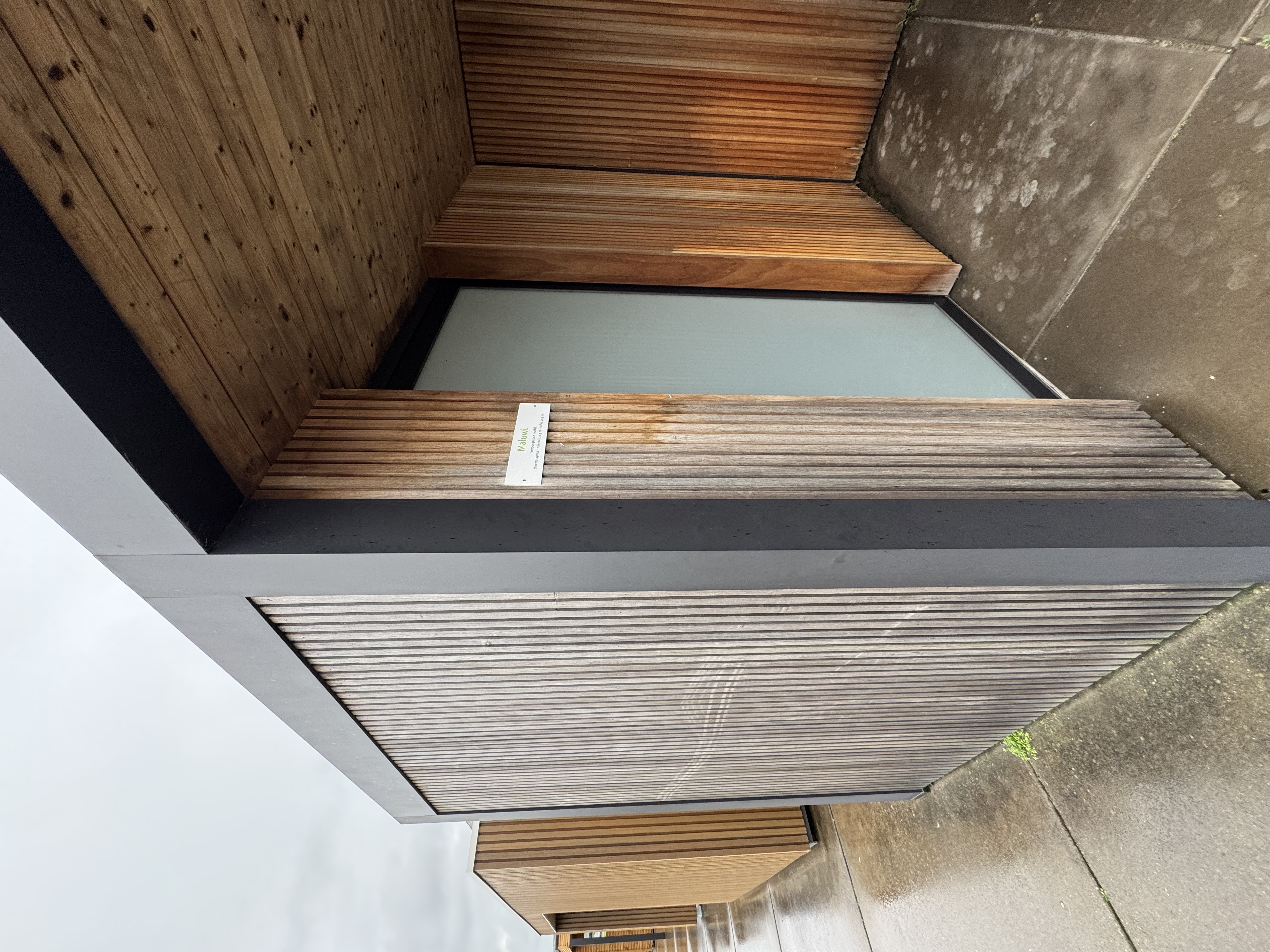 Timber stair and entry detail